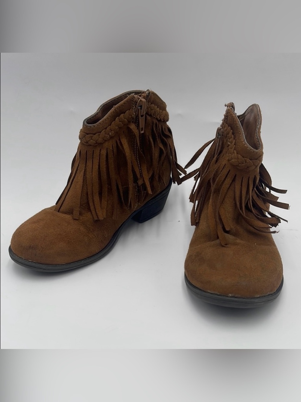 Paris Blues Brown Suede Boots - Kids Size 10